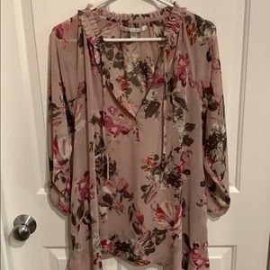 LC Lauren Conrad Floral Blouse
